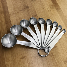Load image into Gallery viewer, 9 PCS Measuring Spoons Baking Tools Stainless Steel Baking Scale Measuring Seasoning Spoons Spoon Set